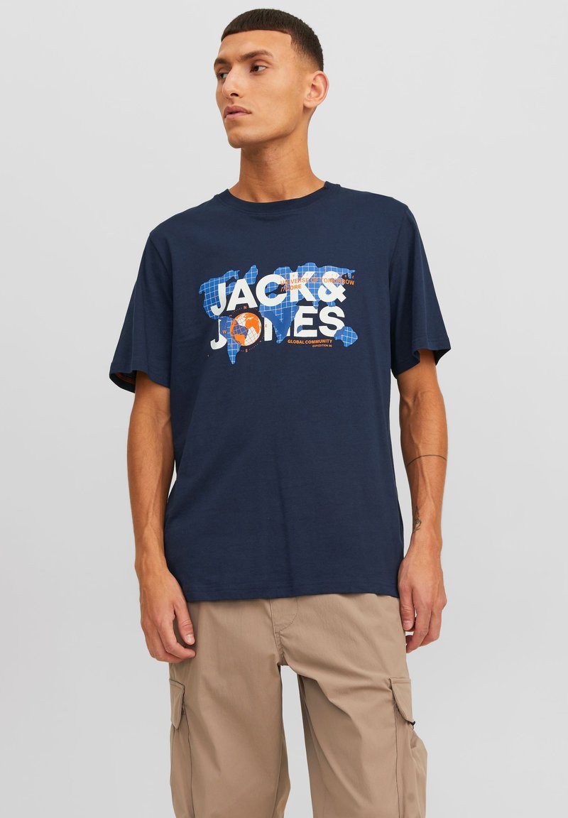 Jack & Jones EBRADLEY NOOS - Felpa - navy blazer/blu scuro