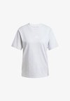 ESSENTIALS 3 STRIPES - Camiseta estampada - light grey heather white