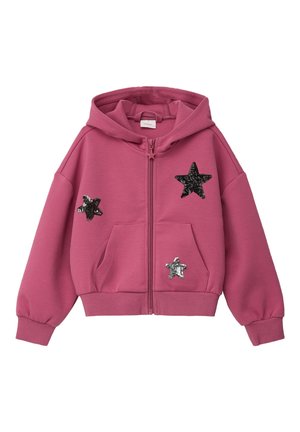 MIT PAILETTEN - Sweatjakke - pink