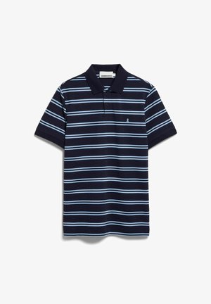 ARMEDANGELS, STRIPED POLO - Polo - tinted navy-wedgwood