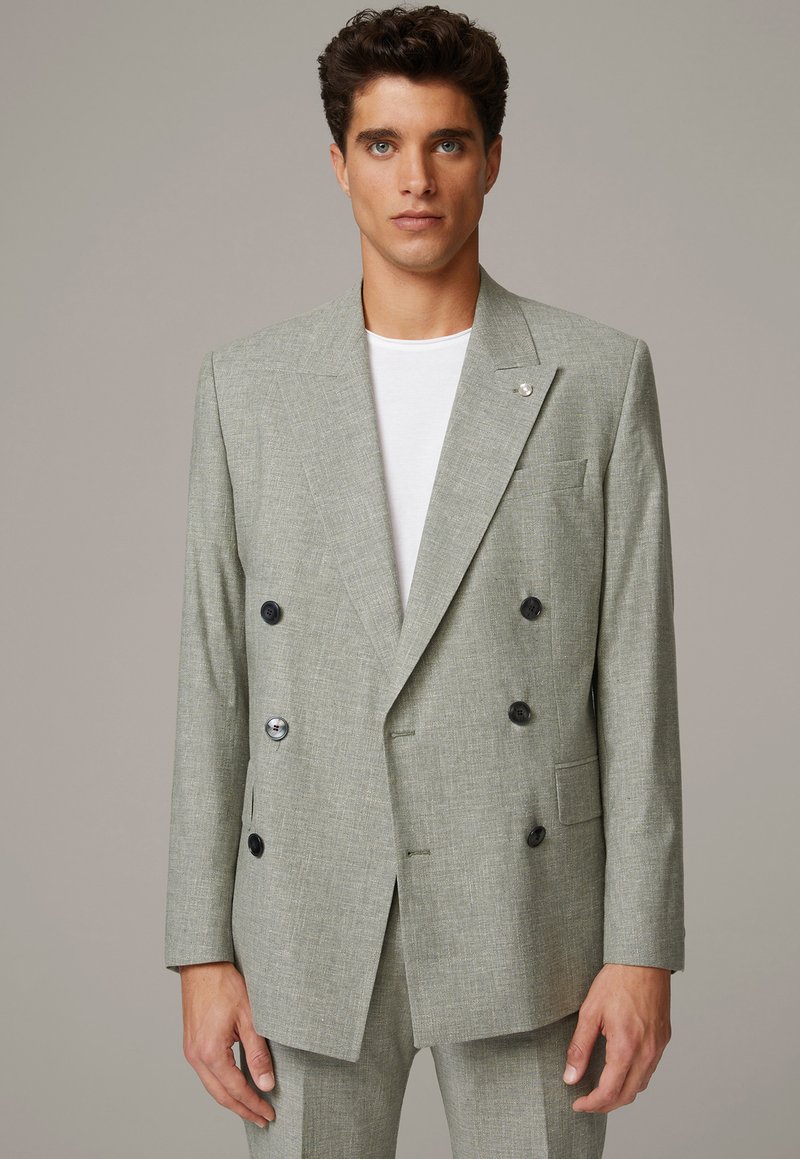 Veste De Costume Traditionnel Vert - Trachtenjanker Cintrée Pour Homme
