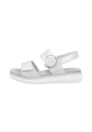 Platform sandals - metallic