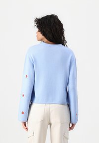 Object OBJTHESS WIDE SLEEVE PULLOVER - Strikkegenser - serenity