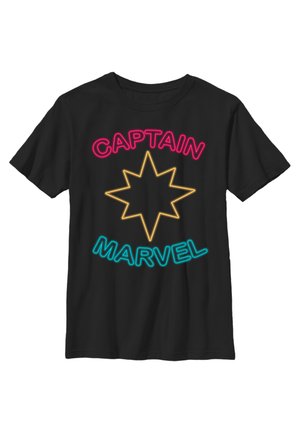 CAPTAIN MARVEL: MOVIE CAPTAIN MARVEL NEON - T-shirt z nadrukiem
