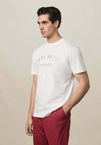 Hackett London Triko s potiskem - off white