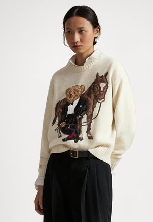 POLO BEAR WOOL CREWNECK SWEATER - Pullover - nevis
