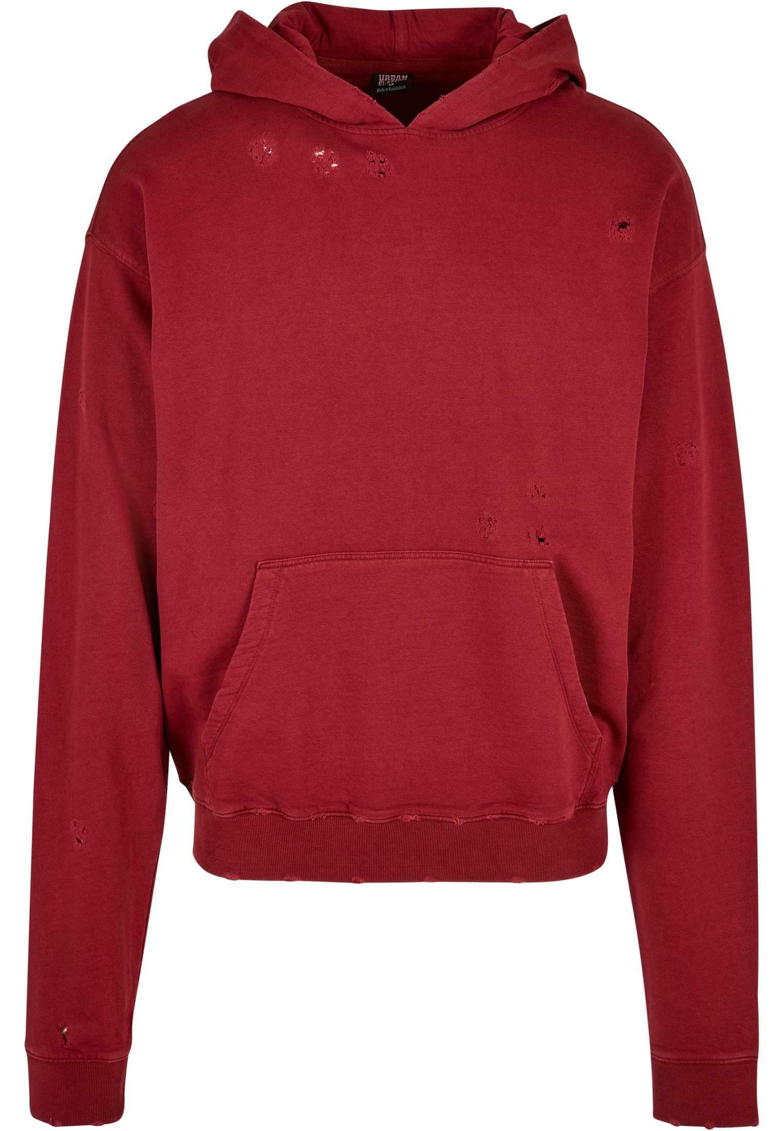 Urban Classics DISTRESSED - Hoodie - bloodstone/bordeaux - Zalando