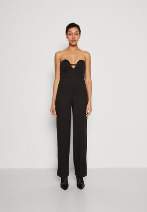 NA-KD DEEP NECKLINE - Ολόσωμη φόρμα - black