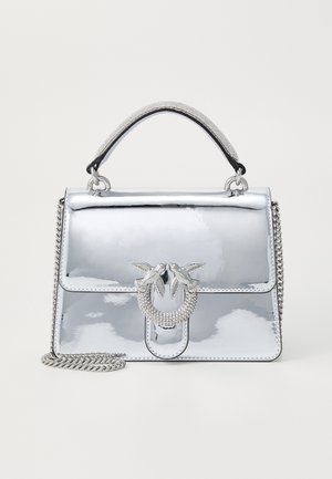Pinko LOVE HANDLE MINI - Handtasche - silver-coloured