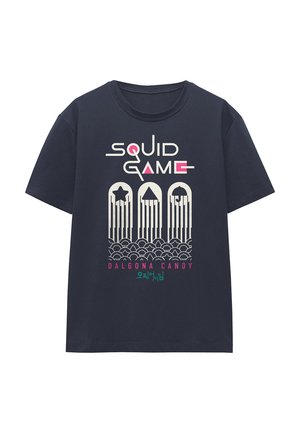SQUID GAME DALGONA CANDY SHAPES - Print T-shirt - dark blue