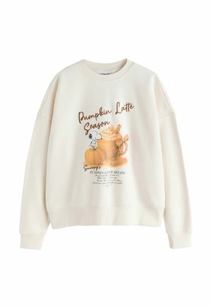 Next, REGULAR FIT - PUMPKIN LATTE SNOOPY LICENCE SWEATSHIRT - Sweatshirt - ecru