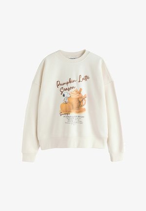 Next, REGULAR FIT - PUMPKIN LATTE SNOOPY LICENCE SWEATSHIRT - Sweatshirt - ecru