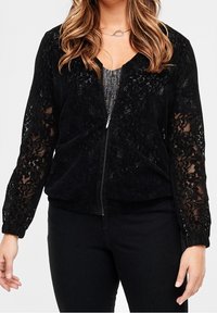 Triangle Strickjacke - black