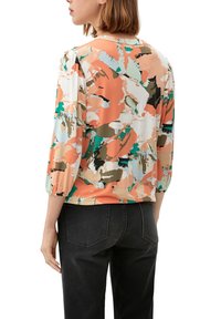 s.Oliver MIT AUSSCHNITT - Langarmshirt - papaya