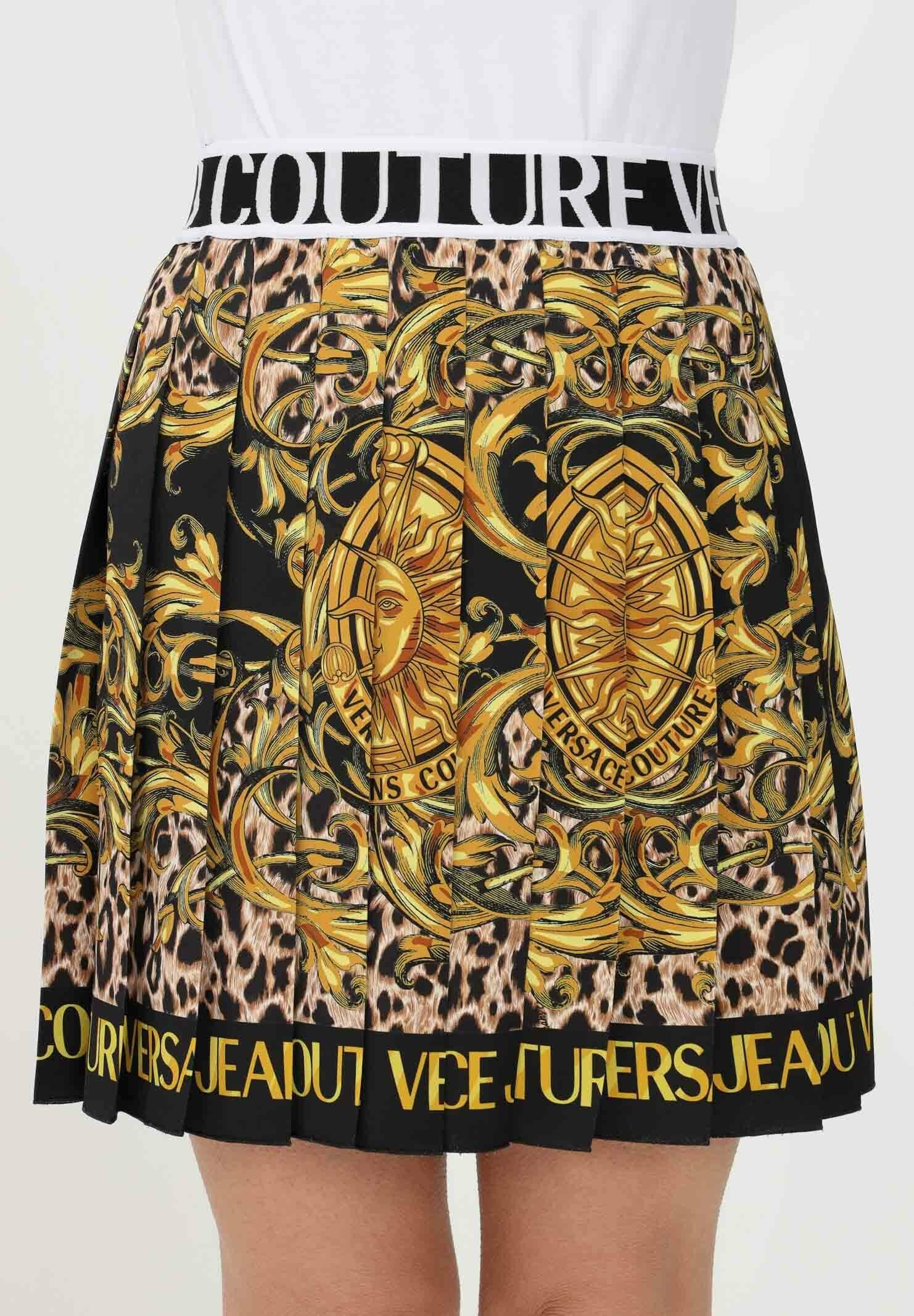 Versace Jeans Couture Gonna a campana - fantasia barocca/nero - Zalando.it