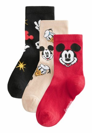 3 PACK - REGULAR FIT - Sokken - mickey mouse red white black