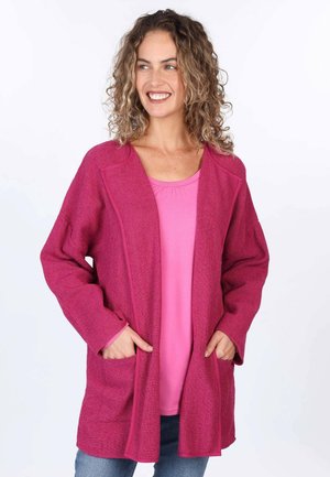 Deerberg Cardigan - raspberry