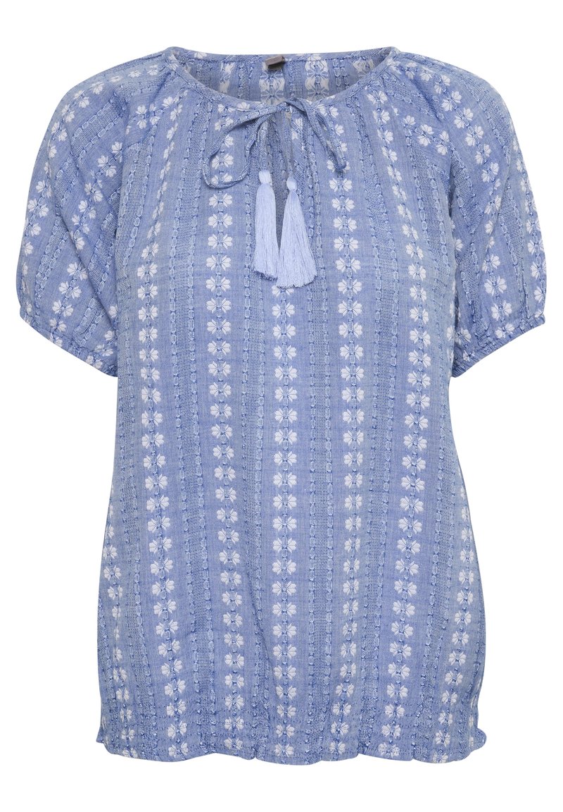 culture Blouse lichtblauw