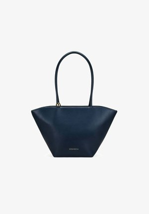 Bosanova, BOLSO TOTE CUERO CON CREMALLERA - Bolso de mano - azul