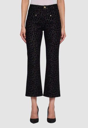 Jeans a zampa - nero maculato