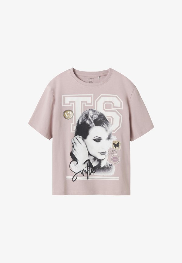 NKFDUSAN CICONS BOX SKY - Print T-shirt - burnished lilac