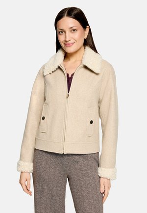 Cartoon, CARTOON MIT KRAGEN CASUAL-JACKE - Light jacket - taupe