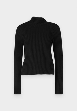 Vero Moda, VMZOEY WRAP NECK - Пуловер - black