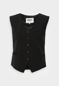 ONLASTRID SHORT FITTED - Waistcoat - black