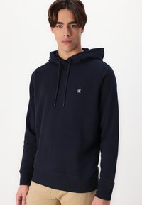 Calvin Klein Jeans BADGE HOODIE - Felpa - night sky