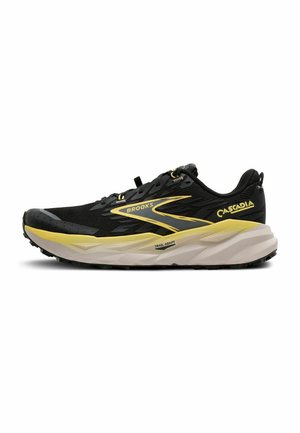 CASCADIA 19 - Trail tekaški čevlji - black/yellow chateau