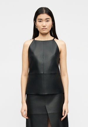 CAMI WITH OPEN SIDE - Top - black