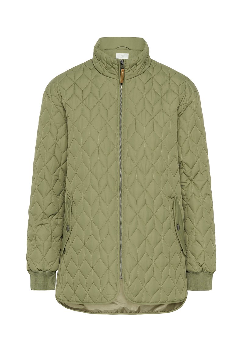 Kaffe KALEILA QUILTED ZIPPER - Light jacket - dusky green/green