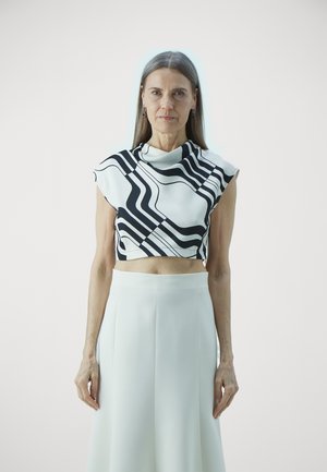 PIOVRA - Bluse - black/offwhite