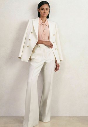 REGULAR FIT - DOUBLE-BREASTED - Blazer - white