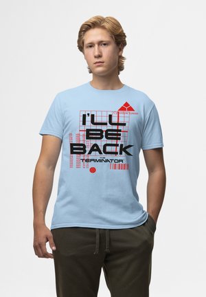 Henry Tiger, THE TERMINATOR ILL BE BACK - Camiseta estampada - light blue