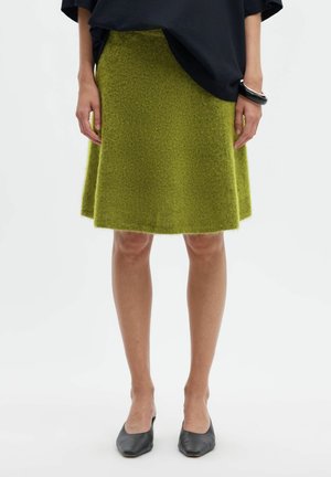 Selected, KNITTED SKIRT BRUSHED - Jupe trapèze - cardamom seed