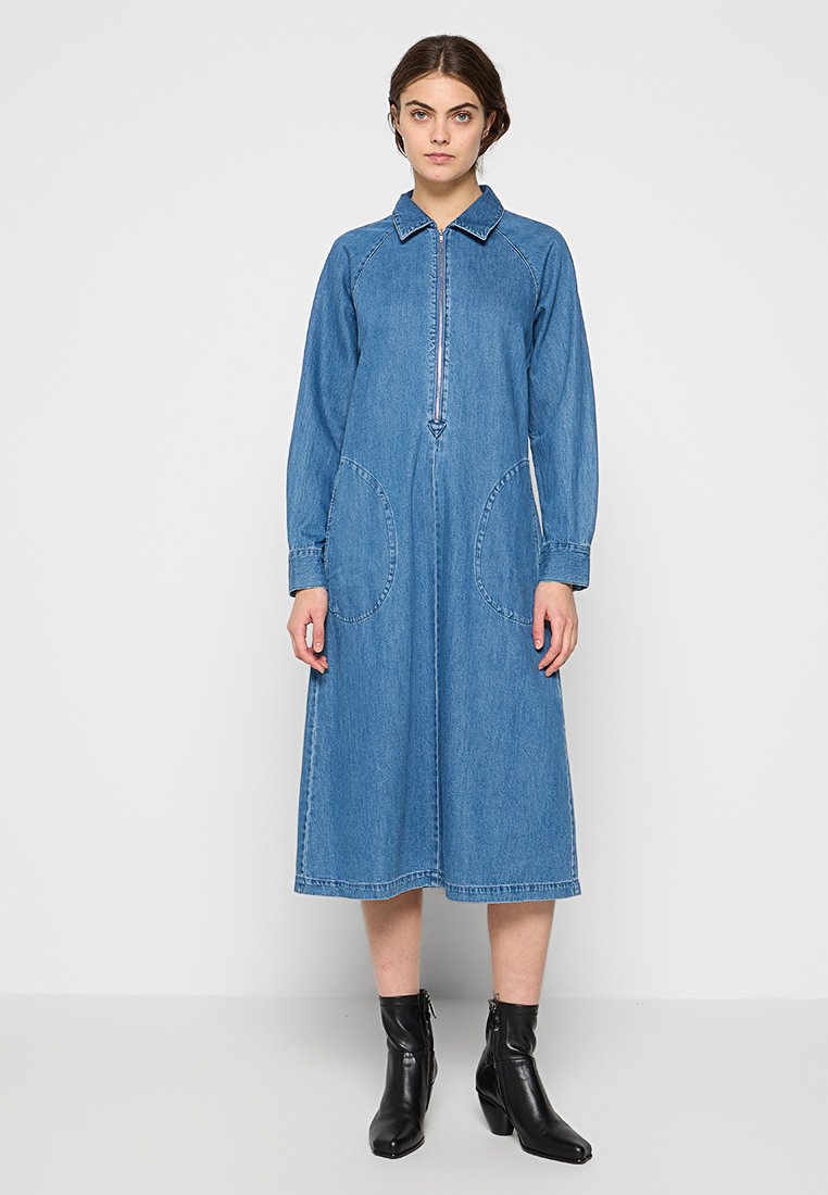 Part Two Jeansjurken blauw