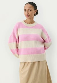 Part Two - SERAFINE - Jumper - prism pink stripe Thumbnail Image 1