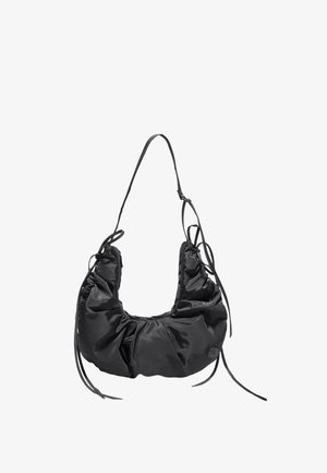 Stradivarius, RUCHED FABRIC CROSSBODY BAG - Sac bandoulière - black