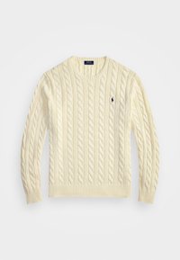 CABLE KNIT COTTON JUMPER - Strickpullover - andover cream