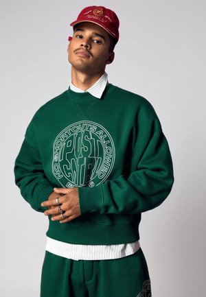 Bershka, PRINT - JERSEY - Sweatshirt - evergreen