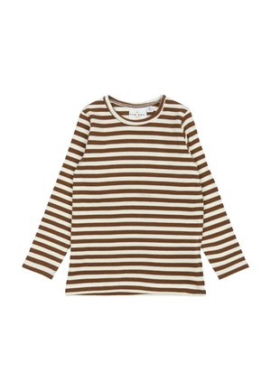 The New Siblings Stickad tröja - toffee striped