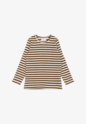 The New Siblings Striktrøje - toffee striped