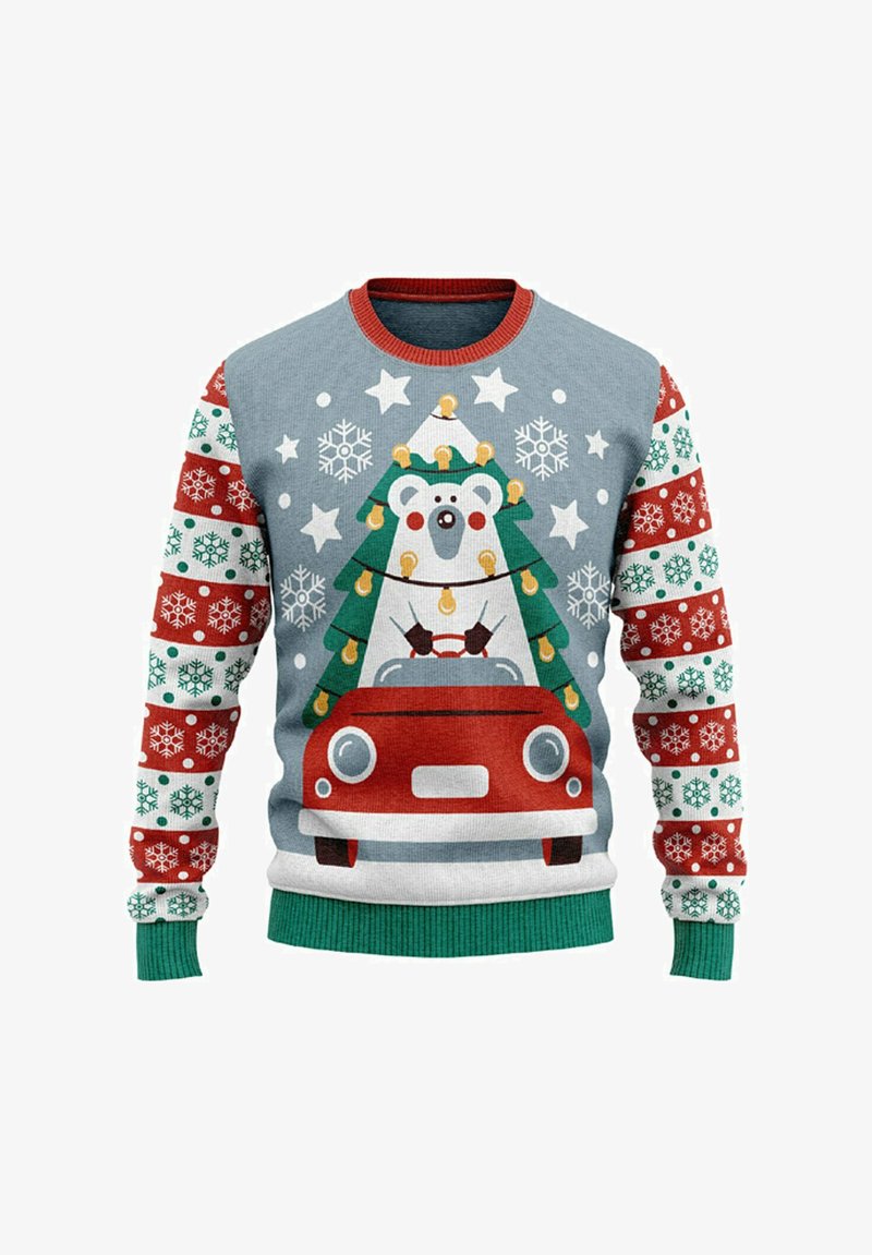 Sweatshirt Weihnachtspulli Zalando JAP CHRISTMAS EISBÄR IM AUTO