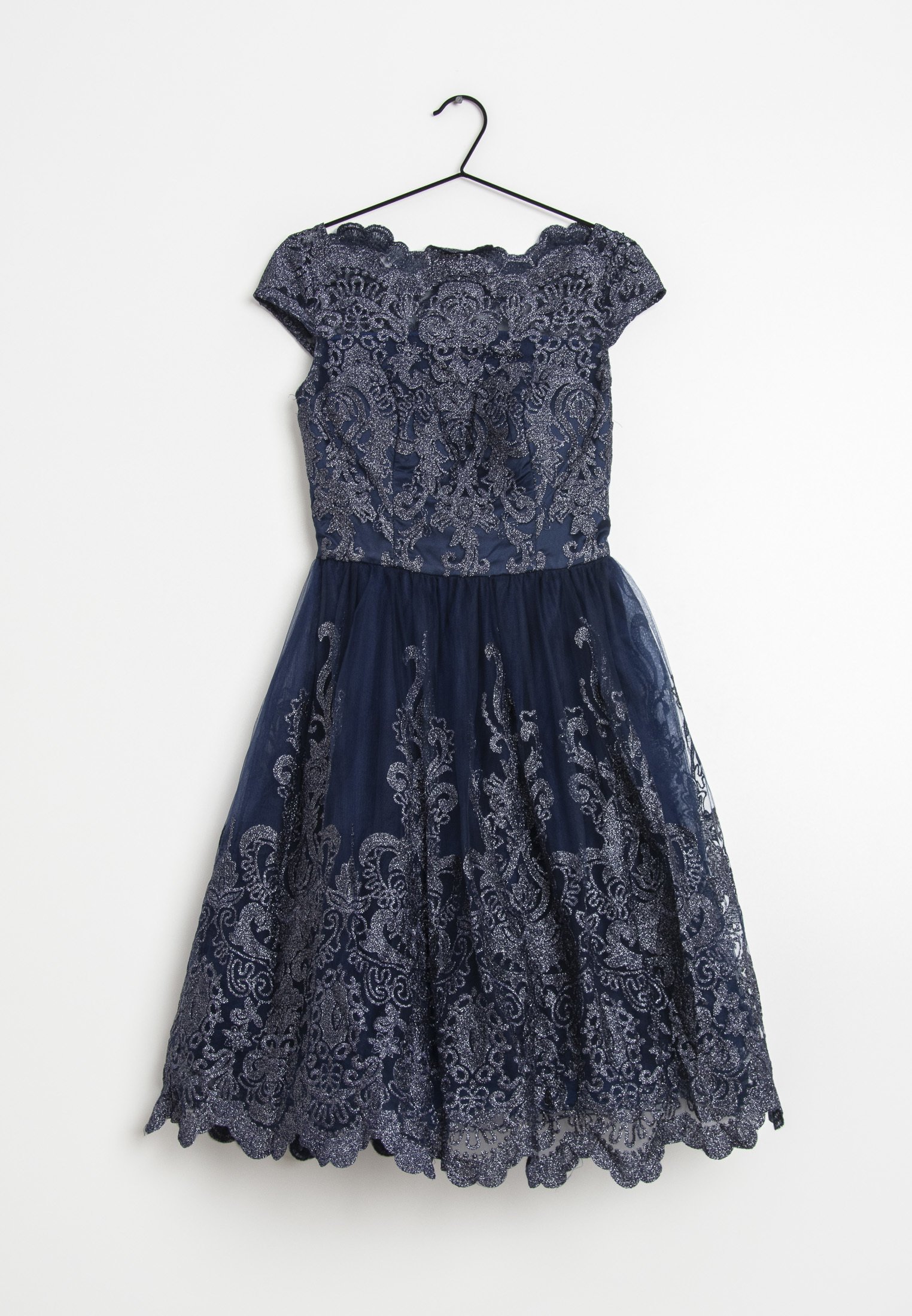 Chi Chi London Cocktailkleid Festliches Kleid Blau Zalando De
