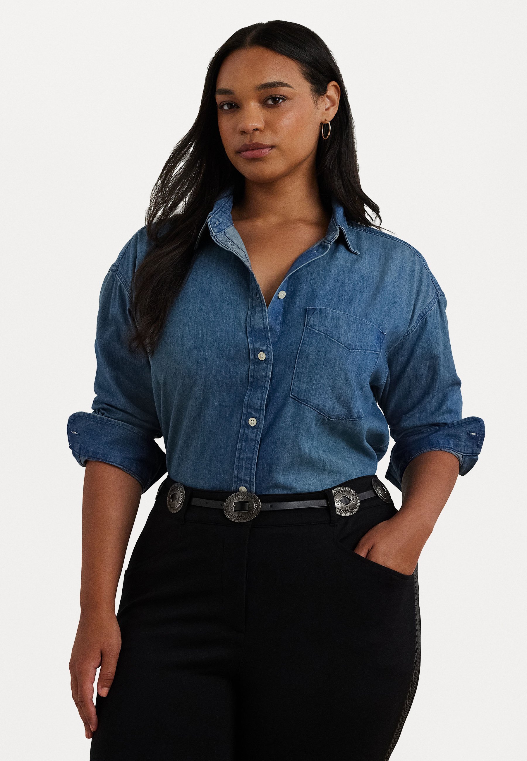 Lauren Ralph Lauren Woman RELAXED FIT DENIM SHIRT - Camicia 