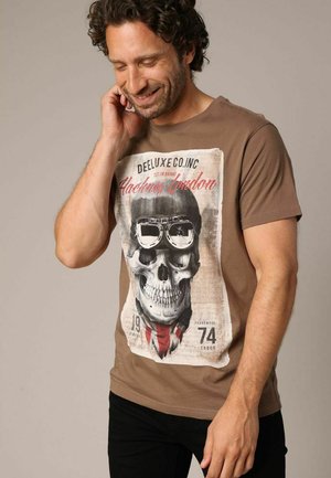 CLEM - T-shirt imprimé - Dark Taupe