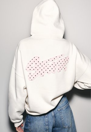 PULL&BEAR, OVERSIZE GRAPHIC - HOODIE - Sweat à capuche - white