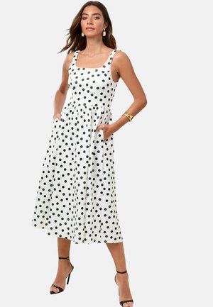 Lipsy REGULAR FIT SLEEVELESS MIDI  - Dnevna haljina - white spot