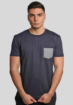 UOMO - T-shirt con stampa - blue-502